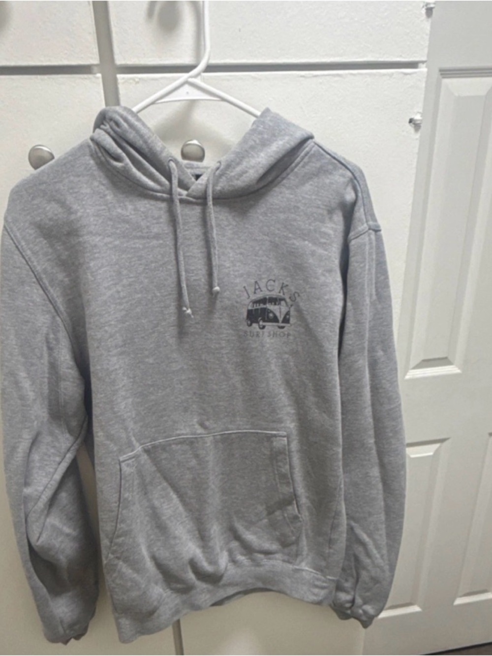 Jack by BB Dakota Gray Logo Hooded Sweatshirt